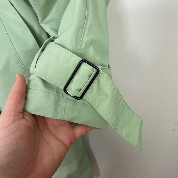 Jjxx Loose double-breasted trench coat in smoke green - Picture 14 of 14